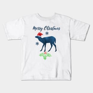 Christmas Deer Art Kids T-Shirt